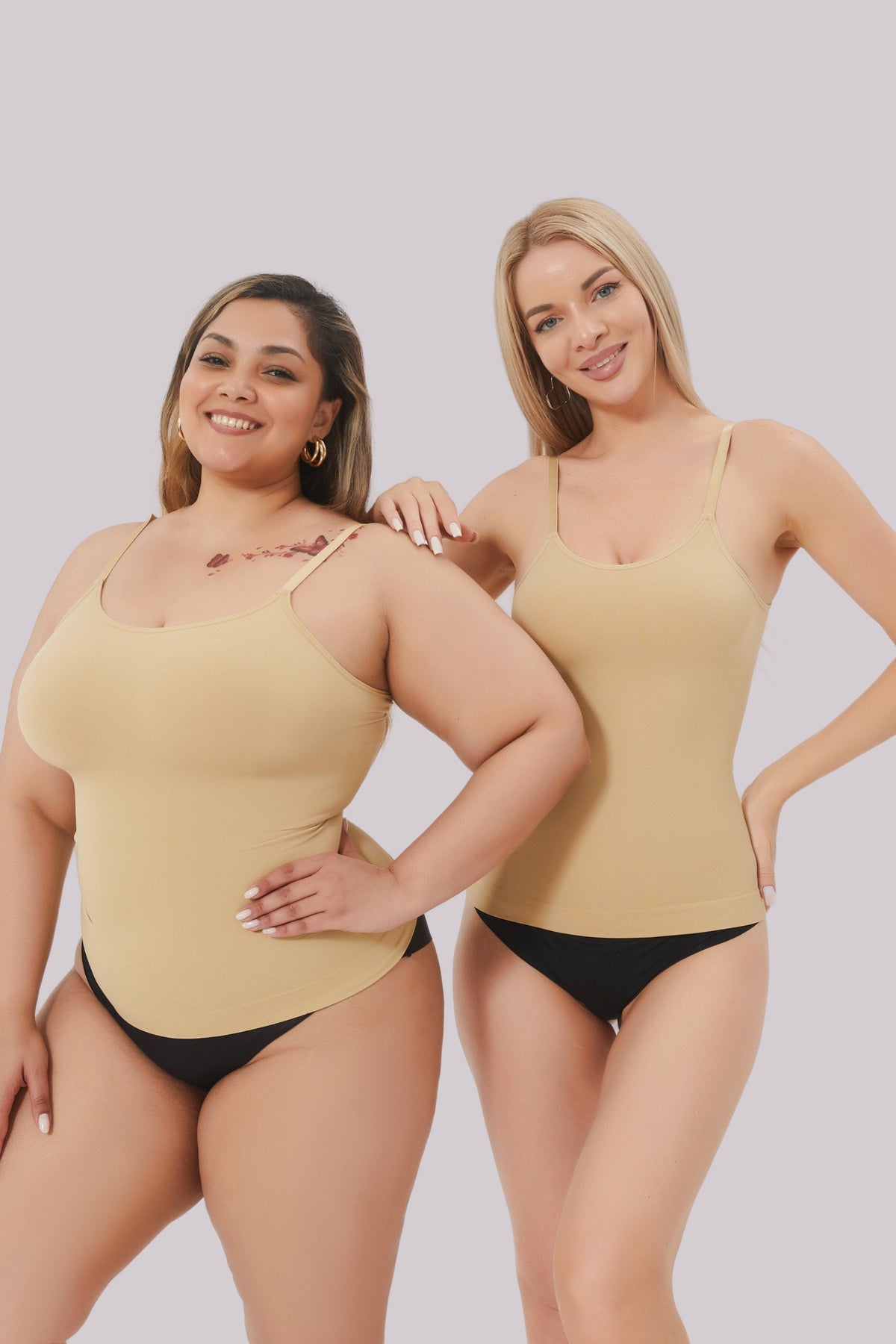 Konforella Alessia - Yuvarlak Yakalı Premium Kamisol